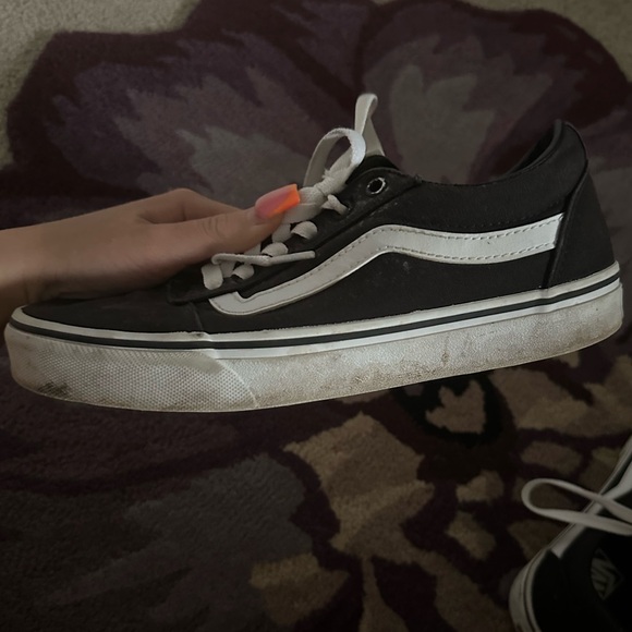 Black Vans Size 8 W - Picture 4 of 8